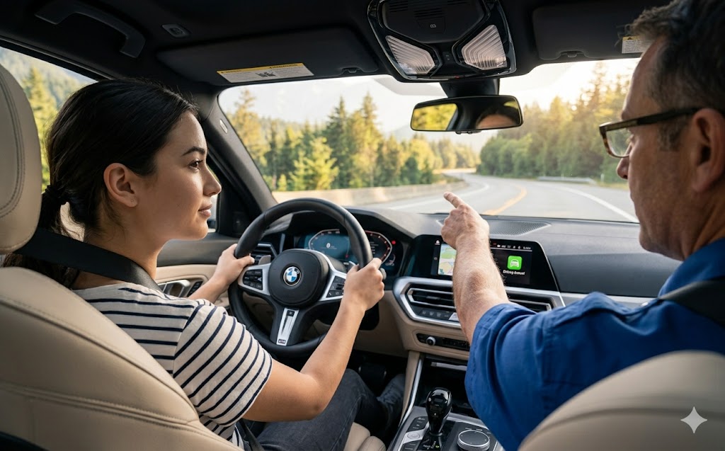 Driving lesson in Burnaby